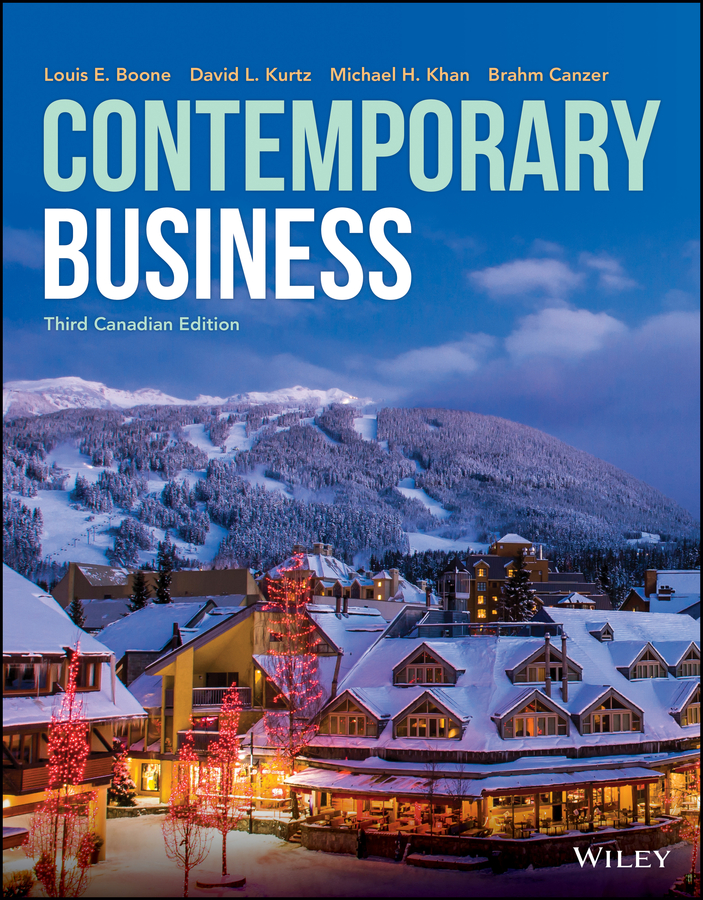 Contemporary Business 3rd Canadian Edition WileyPLUS